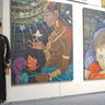 座間惠子さん（阿久和西）　｢最初で最後｣の個展盛況　大型の油絵100点