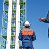 厚木市消防本部　ドローン使い災害訓練　救助現場想定し操作確認