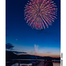 目玉は裏磐梯の夜空と桧原湖を華やかに染め上げる打上花火