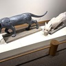 【平野美術館の「島田紘一呂木彫り展－散歩道で出会う生き物たち－」】