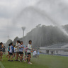 まるで豪雨の水遊び