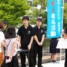 力を結集！核兵器のない未来へ　高校生平和大使の釜高生ら署名活動　「釜石艦砲」記憶つなぐ