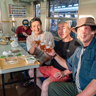 直江津駅ホームに乾杯の声響く　トキ鉄初企画のビアガーデン大盛況　今日12日も開催