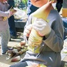 むいてもむいても　川名でタケノコ掘り