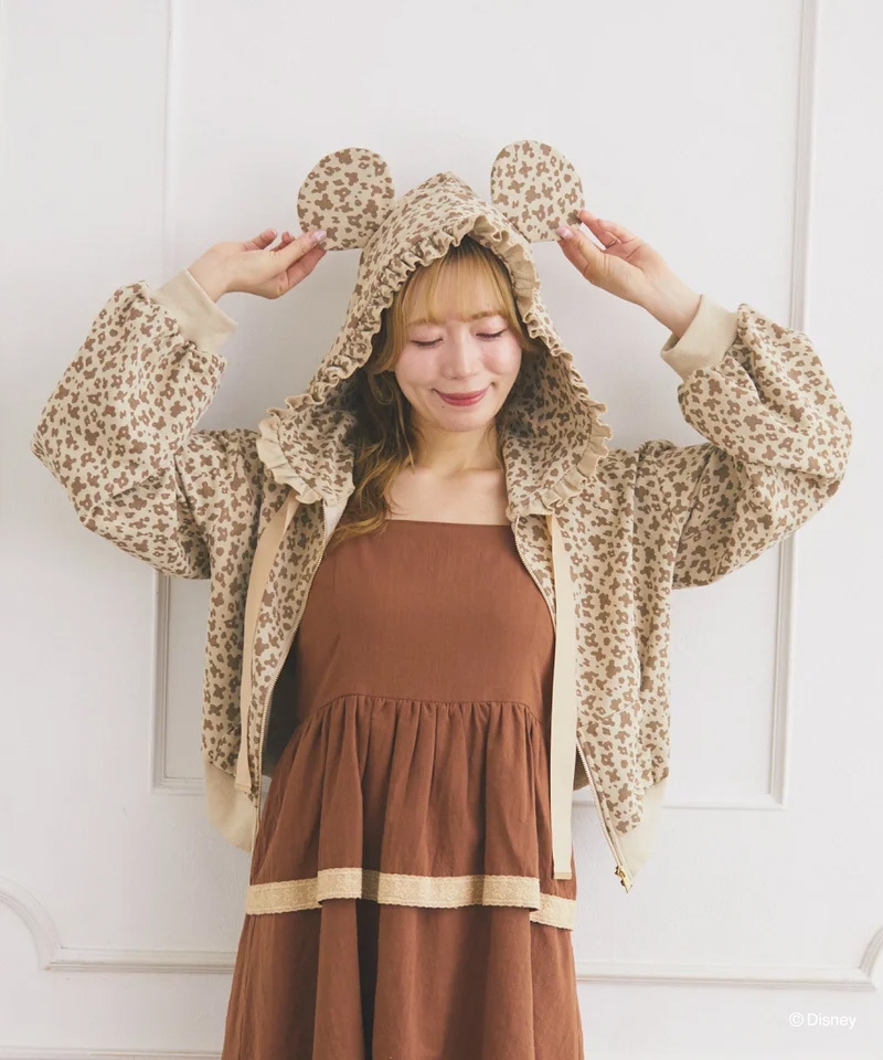 areeam ミッキー/ワッフルパーカー ブラック ミッキー/ワッフルパーカー/Areeam（アリーム）のスウェット