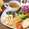 【中央区・タブ】サクラエビのペペロンチーノに鶏ハム