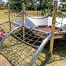 巨大な大砲がある公園！幼児向け遊具やアスレチック遊具も…青山剛昌ふるさと館すぐ隣の穴場公園｜北栄町