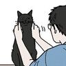 猫は思ったより小顔【猫マンガ】男の猫道