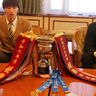 新体操　インターハイ完全優勝で高校三冠　四日市市出身の高田高2年山本響士朗さん