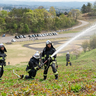林野火災の被害防げ　上越市の金谷山公園で消防訓練　大船渡市での経験生かし