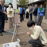 瀬谷区役所　職員、給電操作を学ぶ　日産の協力で災害訓練