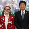 国際ロータリー　カナダ留学生が市長表敬