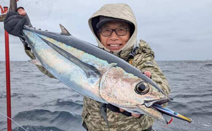 【ポイント10倍】 トンボジギング釣行で11kg頭に船中ビンチョウマグロ8匹【三重 ロッド