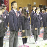 ブレザー型「新制服」で門出　導入の伊賀市立9中学で入学式