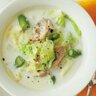 春野菜×薄切り肉の軽やかサッとレシピ「春キャベツのミルクスープ」