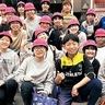 ｢姉妹都市を知って｣　大越小６年生が駅頭ＰＲ