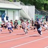 小学生の陸上競技教室　４月から　城山陸上競技場で