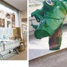 緑図書館で10日まで展示　プラごみ問題に関心を　廃材活用した作品も登場