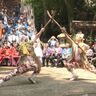 関山神社「火祭り」仮山伏の演武