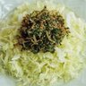 はじめての手仕事「キャベせんのしそちりめんのせ」