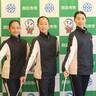 ベストな演技めざす、バトントワーリングの3選手が全日本へ向け森智広市長に決意伝える