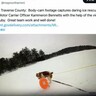 凍った湖に落ちた飼い主のもとへ救助用ロープを運んで救った犬（米）