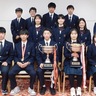 星槎中学校卓球部　山中市長に優勝を報告　全国大会