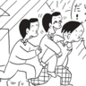 朝イチ更新！4コマ漫画『かりあげクン』ワライタケを食べた人を連れていった先は…