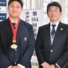 桐蔭学園が花園連覇　凱旋し、優勝を報告