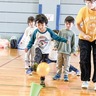 保育園でサッカー教室　「お友達ができた」