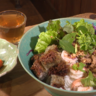 ハーブのカレー＆甘酸っぱいひんやり麺　カンボジアの家庭料理が味わえる店「こーさんのうち」＠長野県池田町