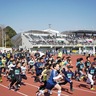 青空のもと疾走　荻運でマラソン・駅伝大会