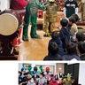 怪獣と子どもが「福はうち」　忠暘院別院で節分会