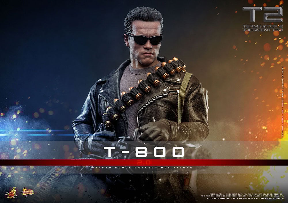 ターミネーター2』シュワちゃんのT-800、本革ジャケットの超 ターミネーター2』シュワちゃんのT-800、本革ジャケットの超