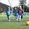 友達づくり楽しく！サッカー遊びで交流　釜石で初の試み、4つのこども園合同イベント