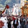 秋空にキラリ！神輿に活気づく・釜石まつり　曳き船中止も、伝統継ぐ試みで盛り上げ