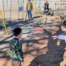 横山地区　フリスビーでわいわい