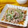 水菜と豚肉のポン酢炒め