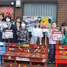 田名地区　子どもたちがベンチ設置　地域の人の憩いの場に