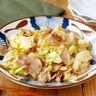 キャベツと豚バラのポン酢炒め
