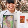北小４年安藤さん　絵画コンクールでW入賞　国際児童画展では特別賞