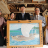 日本遺産認定祝い北前船の絵馬奉納