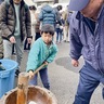 元気にペッタン　寺山町で新春もちつき
