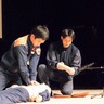 都筑消防署　開館前のホールで訓練　ボッシュ社含め合同で