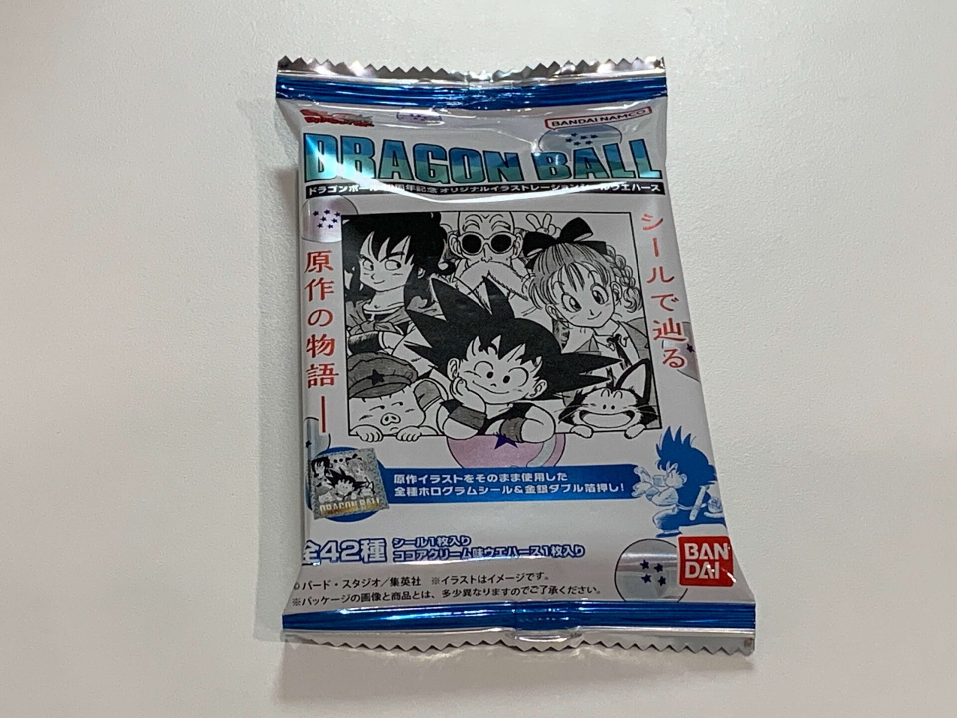 ドラゴンボール40周年記念 箱 シール　ウエハース ドラゴンボール40周年記念 オリジナルイラストレーション シール