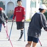 切断者サッカー遠藤さん　｢目標を持つ大切さを｣　南戸塚小６年生が体験