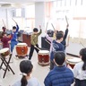 大曽根小　和太鼓サークルとコラボ　３月23日　港北公会堂