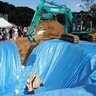 鳥インフル対応訓練　万一に備え　埋却作業の手順確認　岩手県、建設業協会釜石支部など連携