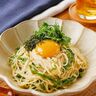 そうめんはレンジでゆでられる！大葉たっぷり油そば風そうめん