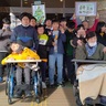 美旗市民センターに生徒手作り門松　伊賀つばさ学園